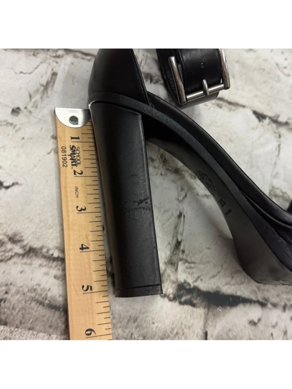 Alexander McQueen Punk Stud Platform Sandals Black Leather Sz 8.5 Women's Shoes